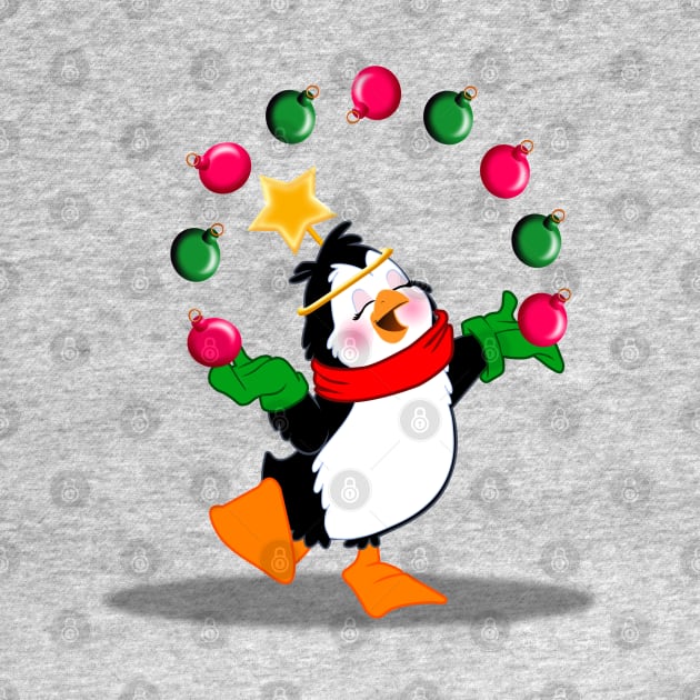 juggling penguin for Christmas by richhwalsh